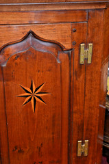 Large (100cm) Antique 19th Century Sheraton Style Hanging Cupboard,c1870
