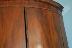 Corner Cupboard Mahogany English Georgian Period (C. 1790)