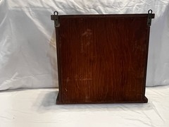 Vintage Cabinet With Working Shutters And Shelves- has brackets for easy hanging
