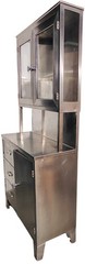 Blickman 7956 Freestanding Stainless Steel Medical Glass Cabinet