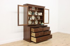 Farmhouse Antique Kitchen Cabinet or Pantry Cupboard #55176