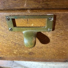 Rare Antique Gaylord Bros Inc Est 1896 Two Drawer Vertical Card Catalog Drawers