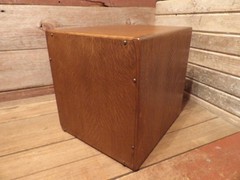 Vintage YAWMAN Wood File Cabinet Desktop Document Organizer Storage Chest, Mail