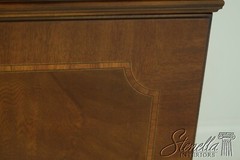 46829EC: KARGES Georgian Mahogany Breakfront w. Convex Glass