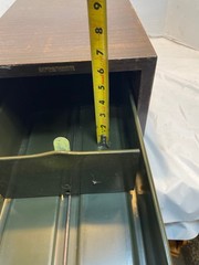 Vintage Globe Wernicke Heavy Duty Card Catalog File Cabinet Metal Drawer 5 x 8