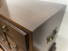 HICKORY CHAIR Co. Solid Mahogany Traditional QA Style 26″ Silver Chest 3 drawer