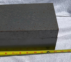 Vintage Weis Single Drawer Index Card Catalog Filing Cabinet Box Gray