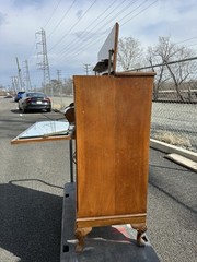 Vintage Mid-Century Modern Cherry Wood Bar Cabinet