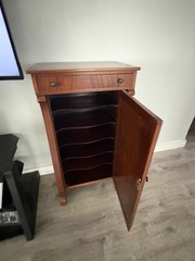 vintage sheet music / record cabinet 24x20x34in