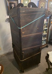 Antique American Mahogany Corner Curio or China Display Cabinet