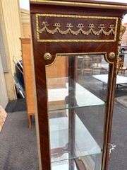 67322 Louis XV Style Curio Display Cabinet with Gilt Ormolu Accents