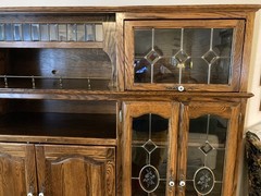 Vintage Solid Oak Wall Unit (German Schrank)