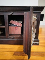 Solid mahogany wood with reclaimed doors credenza cabinet