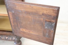 17th Century Italian Solid Walnut Antique Cupboard or Cabinet