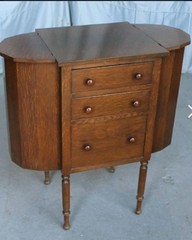 Rare Find! Antique Imperial Furniture Mahogany Martha Washington Sewing Cabinet