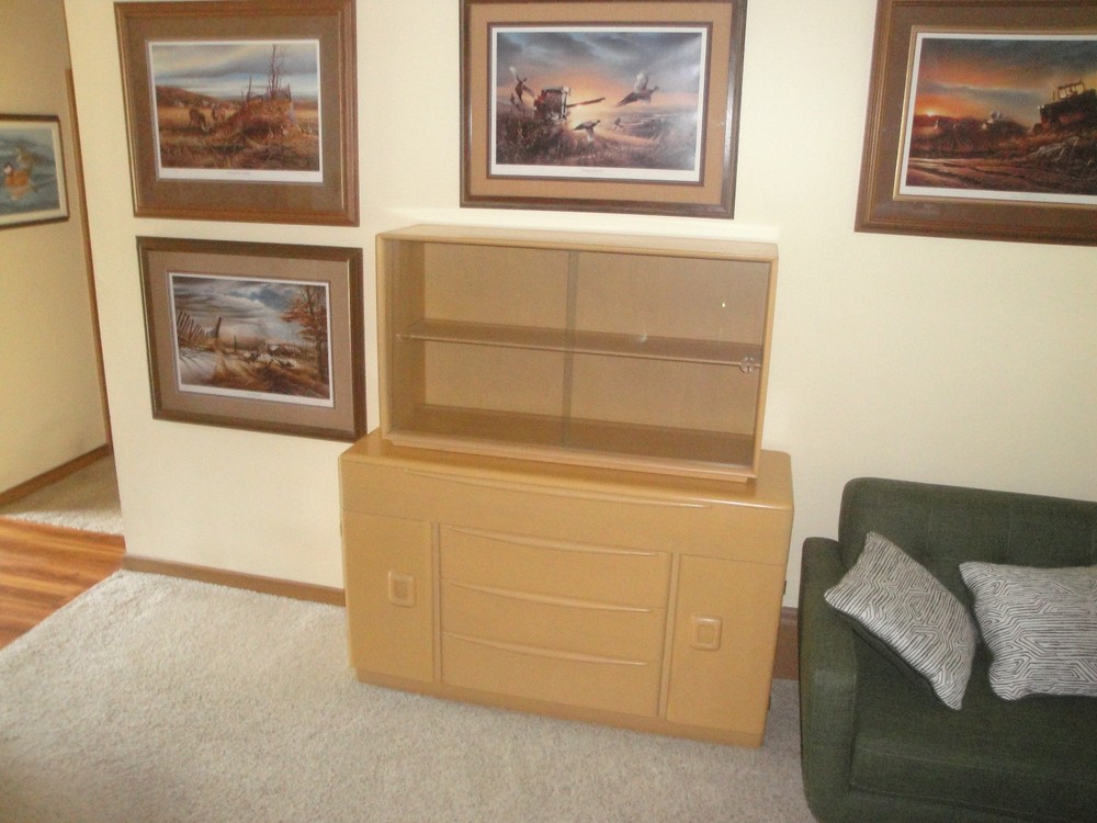 Heywood Wakefield Mid Century Modern Dining Room Server/Buffet and China Cabinet