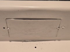 VINTAGE SEARS FRAMED MIRROR MEDICINE CABINET WITH SCONCE LIGHTS