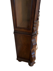 Henredon Four Centuries Louis XV Breakfront China Cabinet Hutch Burlwood Bombe