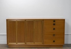 Harvey Probber Mahogany Credenza, Mid-Century Modern, USA, 1950s