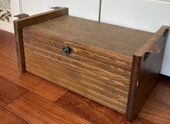 Rare Breadbox Vtg Under Cabinet Mount Space Saver Wooden MCM