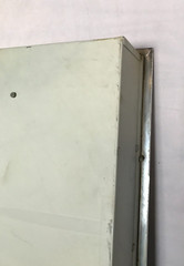 Mid Century Recessed Double Door Shadow Box Medicine Cabinet Mirror Old 1950-24B
