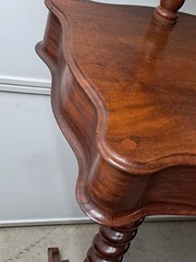 Antique Walnut Barley Twist Shaving Stand With Drawer Circa Late 1800’s