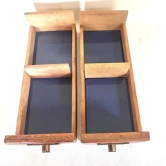 Antique Library Bureau Oak 2-Drawer Card Catalog File Cabinet Recipe Box GVC