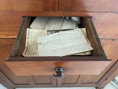 Antique 19th Century American Cherry Corner Cupboard China Cabinet-Org. Receipt!