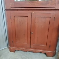 1800’s Square Nailed CORNER CUPBOARD ANTIQUE COLLECTIBLE FURNITURE