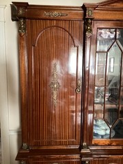 ANTIQUE FRENCH EMPIRE EXCLUSIVE CHINA CABINET MAHOGANY CIRCA 1890s