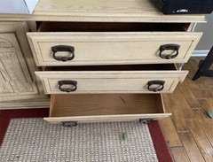 Antique Cabinet 70in X 18in X 30in