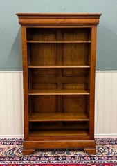 Vintage French Louis Philippe Bookcase Display Cabinet Cherry Mid 20th c