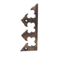 4pcs Vintage Solid Brass Anchor Box Corner Protector Decor Shelf Cabinet