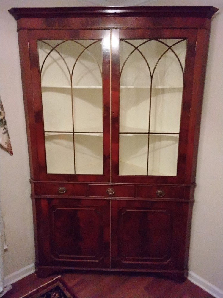 Vintage Corner Cabinet