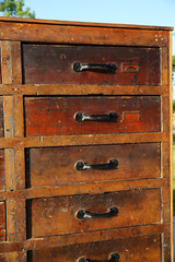 Antique Apothecary Cabinet Blueprint Map File Industrial wood drawer architect