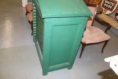 Unusual Antique Oak Printers Type 12 Drawer Tray 46″ Cabinet