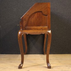 Antique bureau furniture Spanish writing desk in mahogany wood 19th century