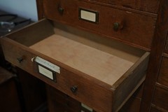 Vintage 92-Drawer 1930’s Oak Cabinet