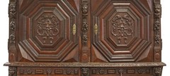 Antique Cupboard, Renaissance Revival, Credence, Carved, Large, 18th / 19th C.!