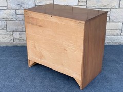 Mid Century Modern Ethan Allen Baumritter Birchcraft 32” Cane Door Cabinet