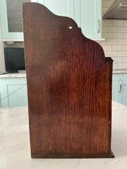 Edwardian Oak Smoker’s Cabinet Vintage Pipe Cupboard Circa 1910s 1920s