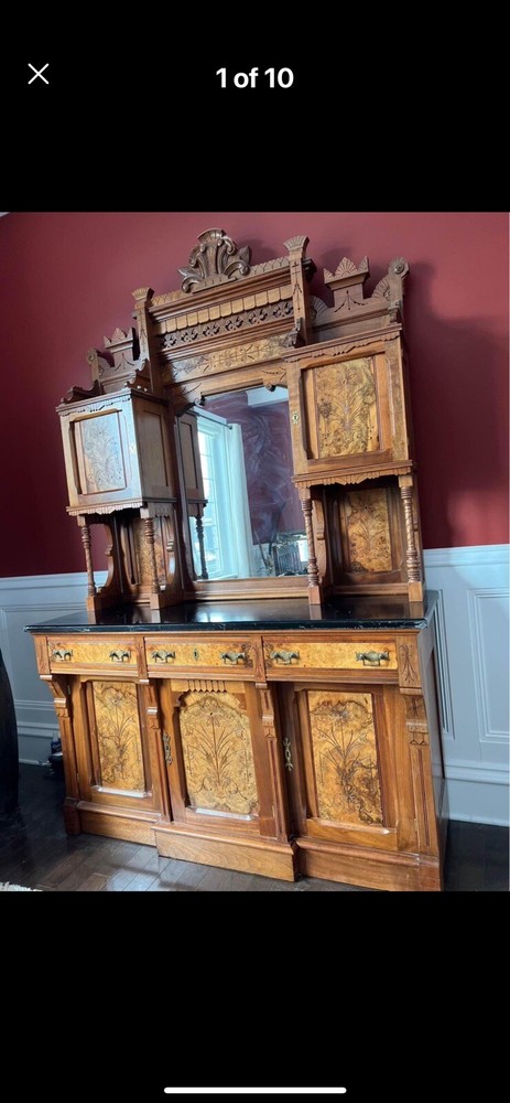1880’s Antique Cabinets, Very Well Maintained, 2 Sections, Very Detailed …