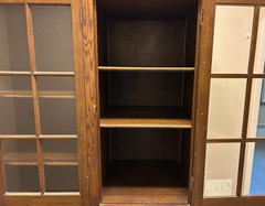 Vintage Oak Built-in Tall Cabinets Architectural Salvage 72″x86″x27″ 7 Shelves