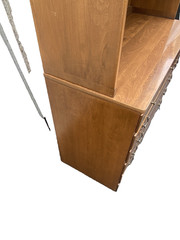 66554 Ethan Allen Maple Cabinet with Bookcase Top