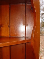 1930s – 40s Country Pine Corner Cabinet Pair, Hand Made