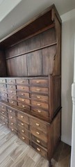 Large Antique Apothecary Case Cabinet 45 drawers