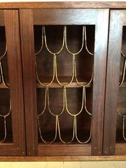 Rare and Early Walnut Wall Hanging Cabinet by Paul Evans and Phillip Powell