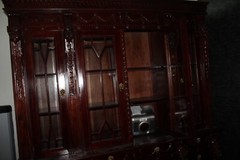 One-of-a-Kind Hand-Carved Mahogany Cabinet – Exquisite Craftsmanship and Timeles
