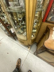 62863 Gold Decorator Bow Glass Curio China Cabinet