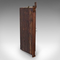 Antique Georgian Corner Cabinet, English, Oak, Wall Hanging Cupboard, Circa 1780